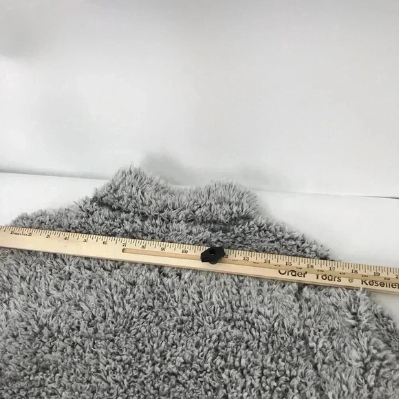 ORIGINAL WEATHERPROOF SWEATER LARGE VTG GRAY FUZZY COMFORTABLE PULLOVER JACKET - Picture 7 of 13
